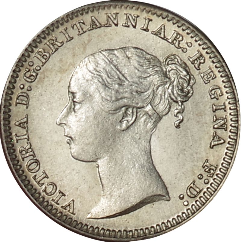 イギリス　マウンディ銀貨セット　ヴィクトリアヤングヘッド 英国(Great Britain)/ ヴィクトリア女王像 ヤングヘッド