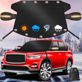 CAR WINDSHIELD COVER, 2025 UPGRADE WINDSHIELD COVER FOR ICE AND SNOW, 600D HEAVY DUTY OXFORD FABRIC WINDSHIELD COVER,UNIVERSAL WIN