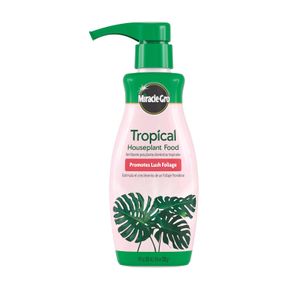 MIRACLE-GRO TROPICAL HOUSEPLANT FOOD - LIQUID FERTILIZER FOR TROPICAL HOUSEPLANTS, 8 FL. OZ.