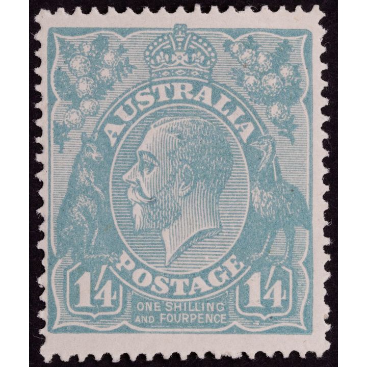 Single Watermark, One Shilling & Fourpence, 1920, Fine
