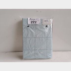 SHERATON BROOKLYN DUVET COVER SET - DUCK EGG - DOUBLE -