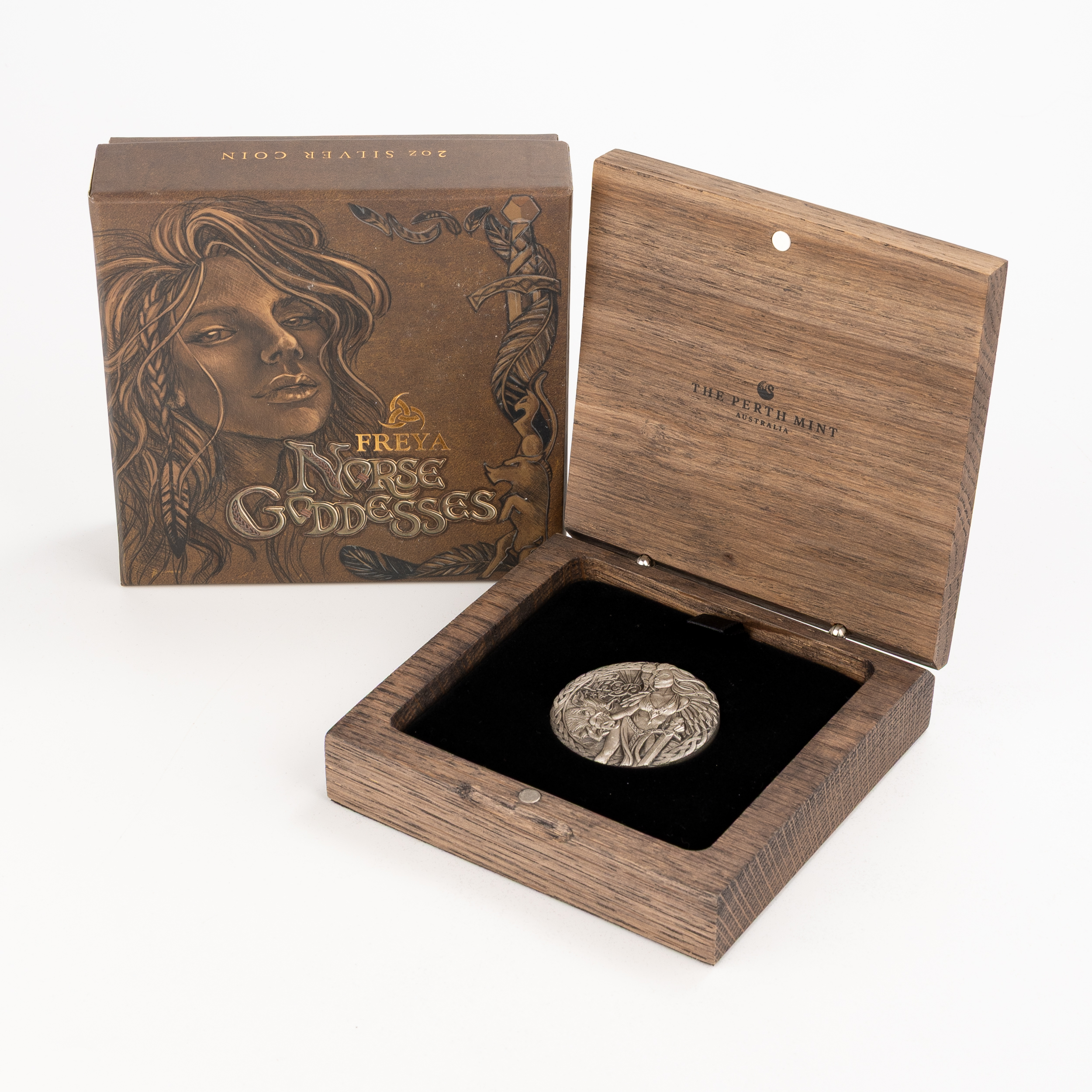 Tuvalu, Elizabeth II, Perth Mint - Norse Goddesses, Freya, Two Dollars, 2017, UNC