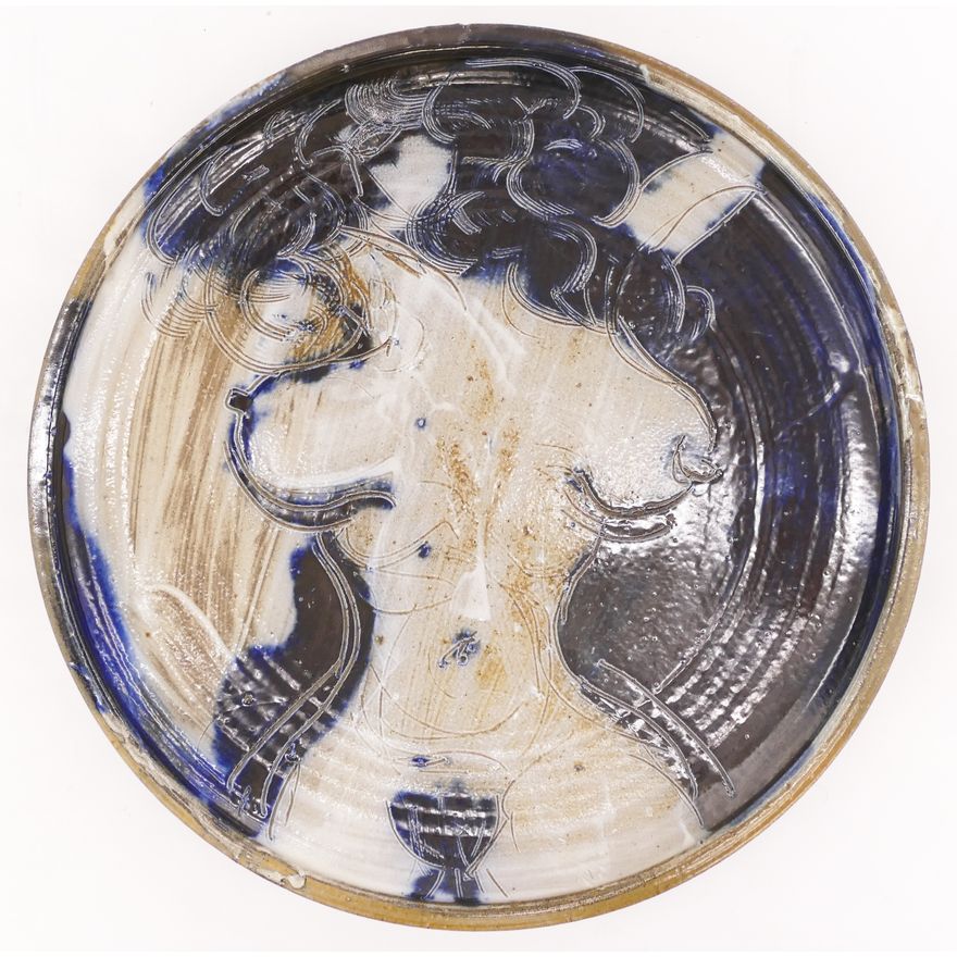 Ken Ferguson ''Eve'' Charger Salt Glazed Stoneware