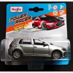 MAISTO POWER RACER PULLBACK VW GOLF GTI SILVER - 51844/568