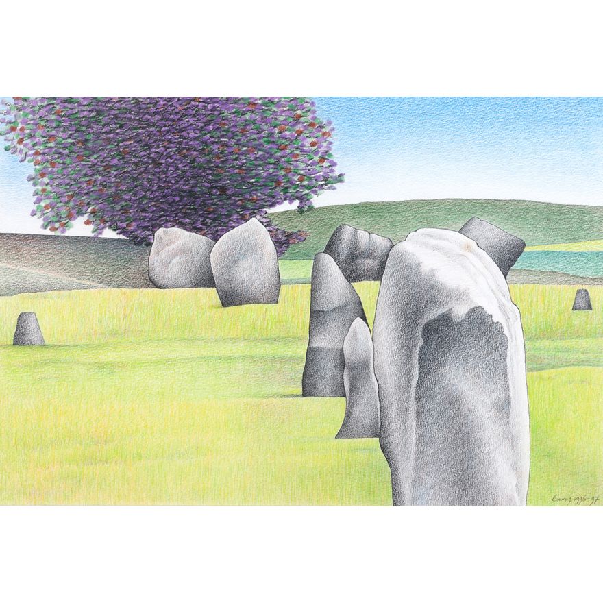 Don Binney 'Landscape with Rock Forms'