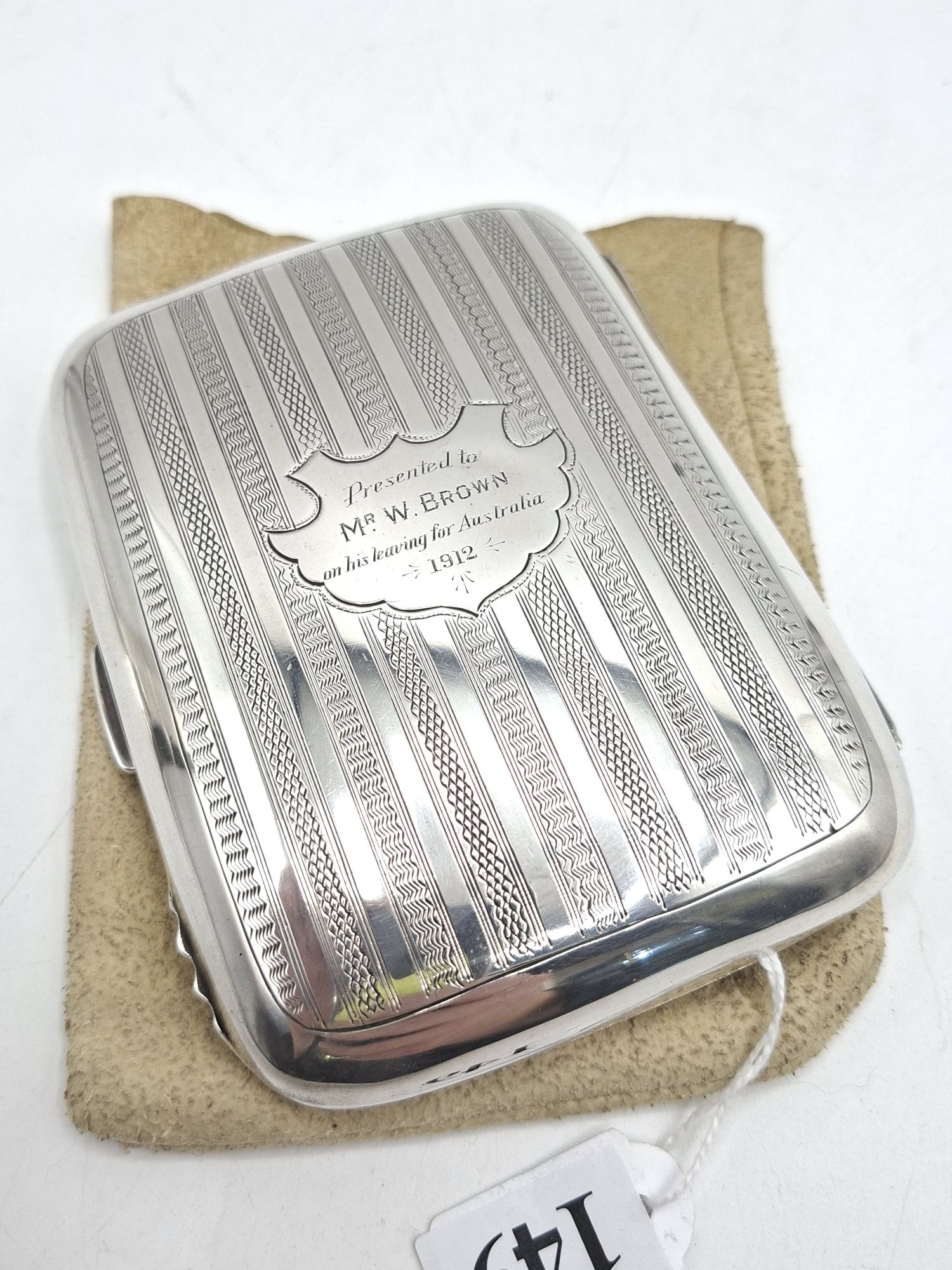 Edward Vii Sterling Silver Cigarette Case