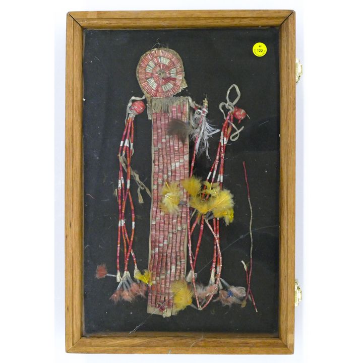 Antique Plains Indian Quilled Choker & Hair Ornament