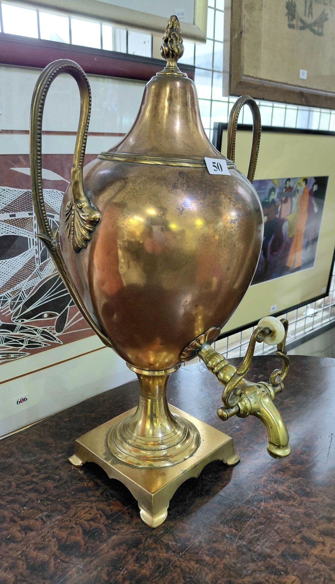 50 · VICTORIAN COPPER SAMOVAR