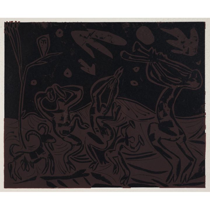 Pablo Picasso , 'Bacchanal with Goat and Owl'