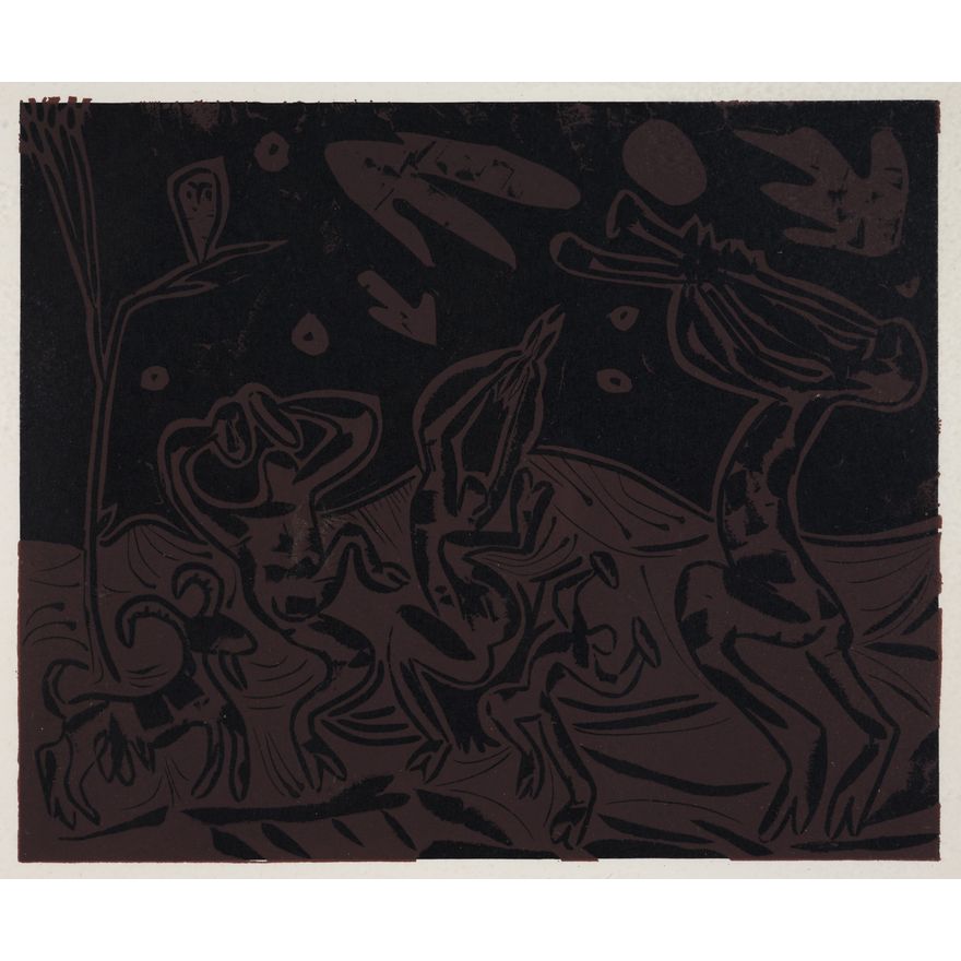 Pablo Picasso , 'Bacchanal with Goat and Owl'