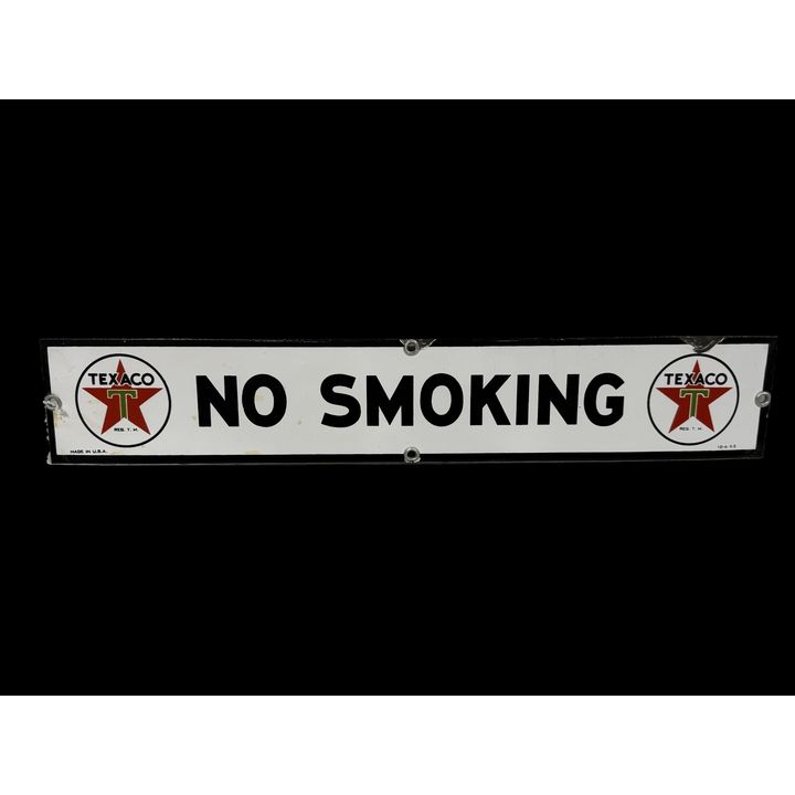 Texaco No Smoking SSP Sign