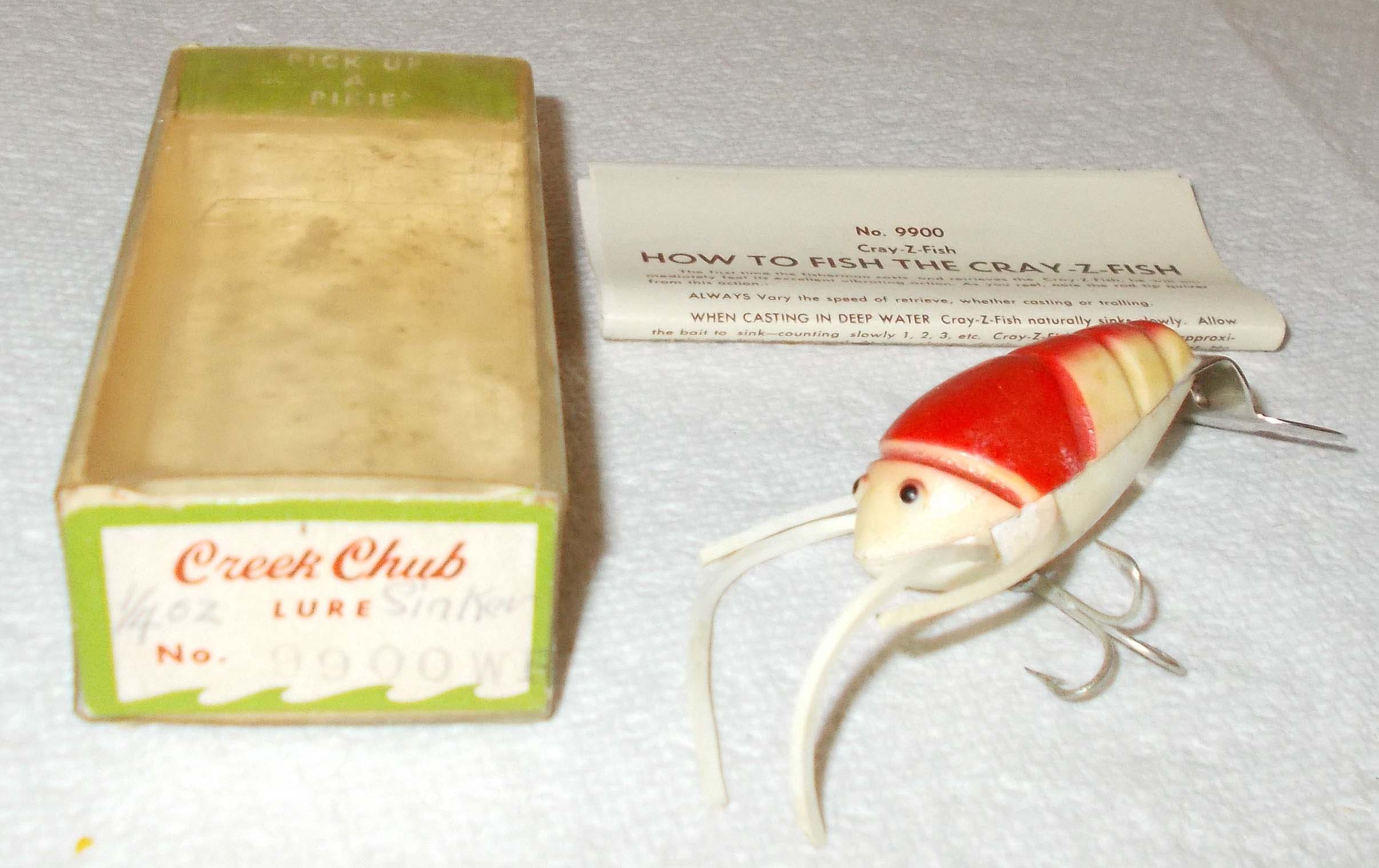 Vintage Creek Chub Crawdad, Vintage Lures, Creek Chub Lures Fishing Lure