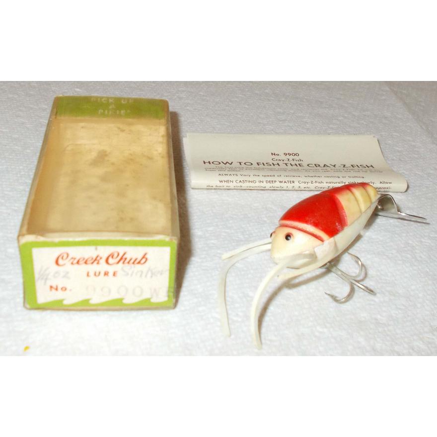 CREEK CHUB CRAY-Z-FISH NEW IN CB BOX & PAPERS