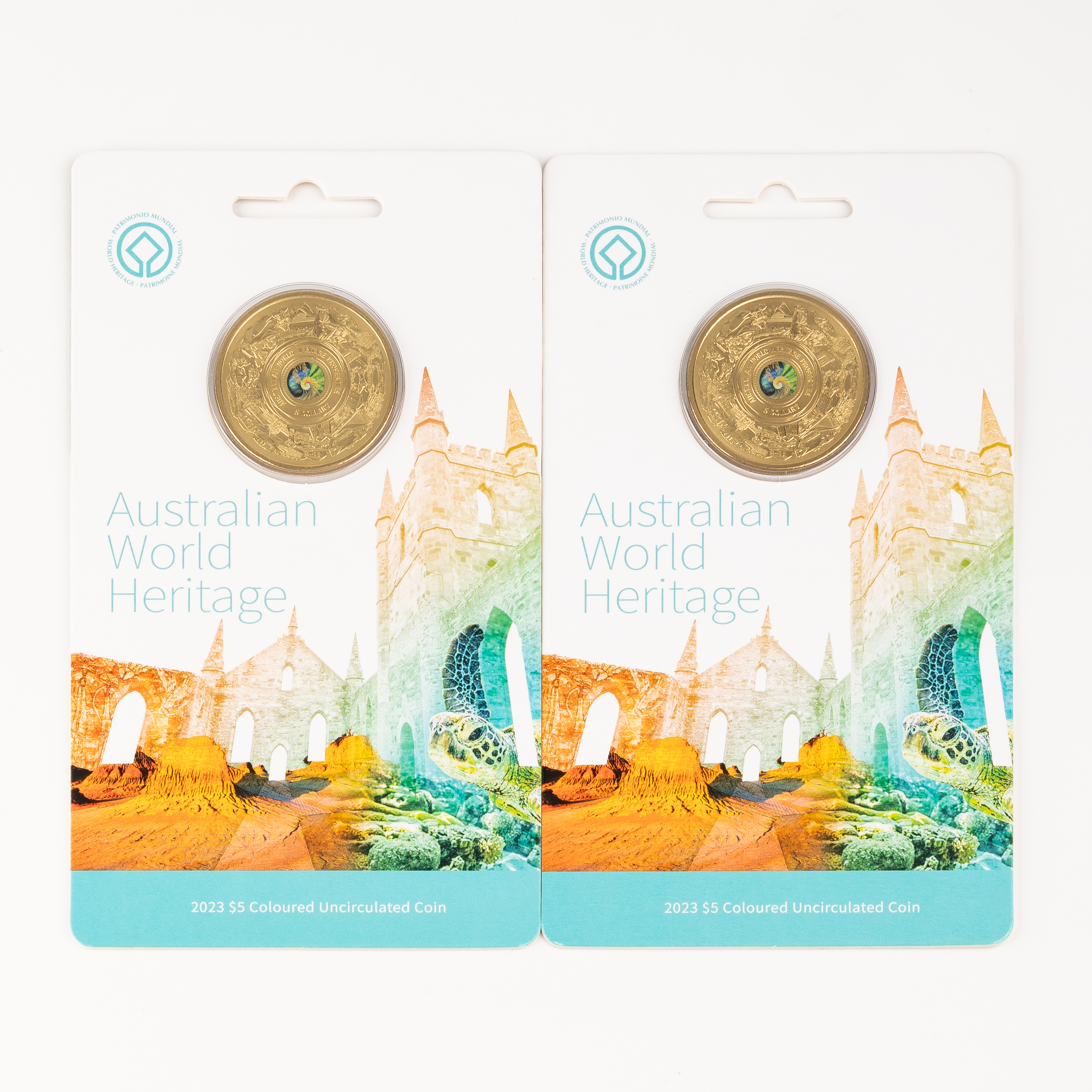 Elizabeth II, Australian World Heritage, Five Dollars, 2023, UNC