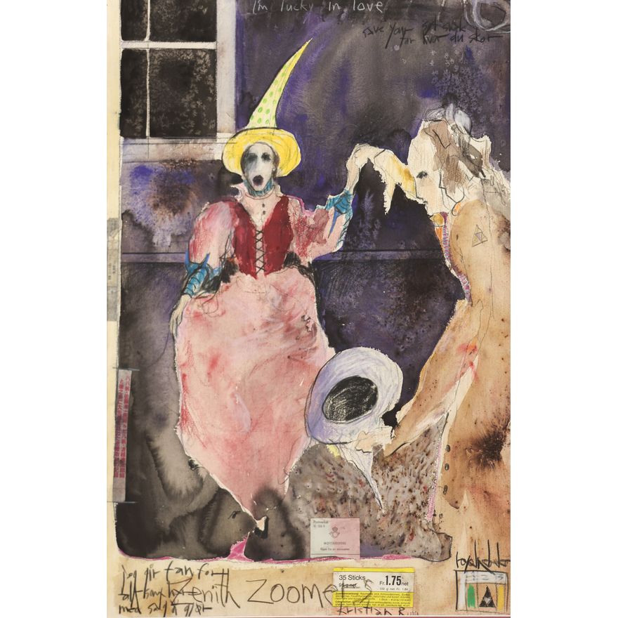 Royal Nebeker ''Zoomers'' Mixed Media with Collage