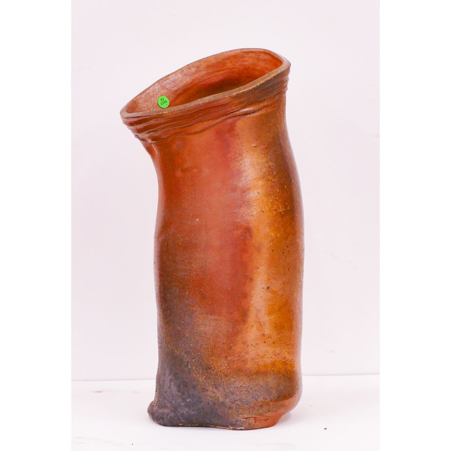 Len Hudson Wood Fired Large Stump Vase- 23x11''