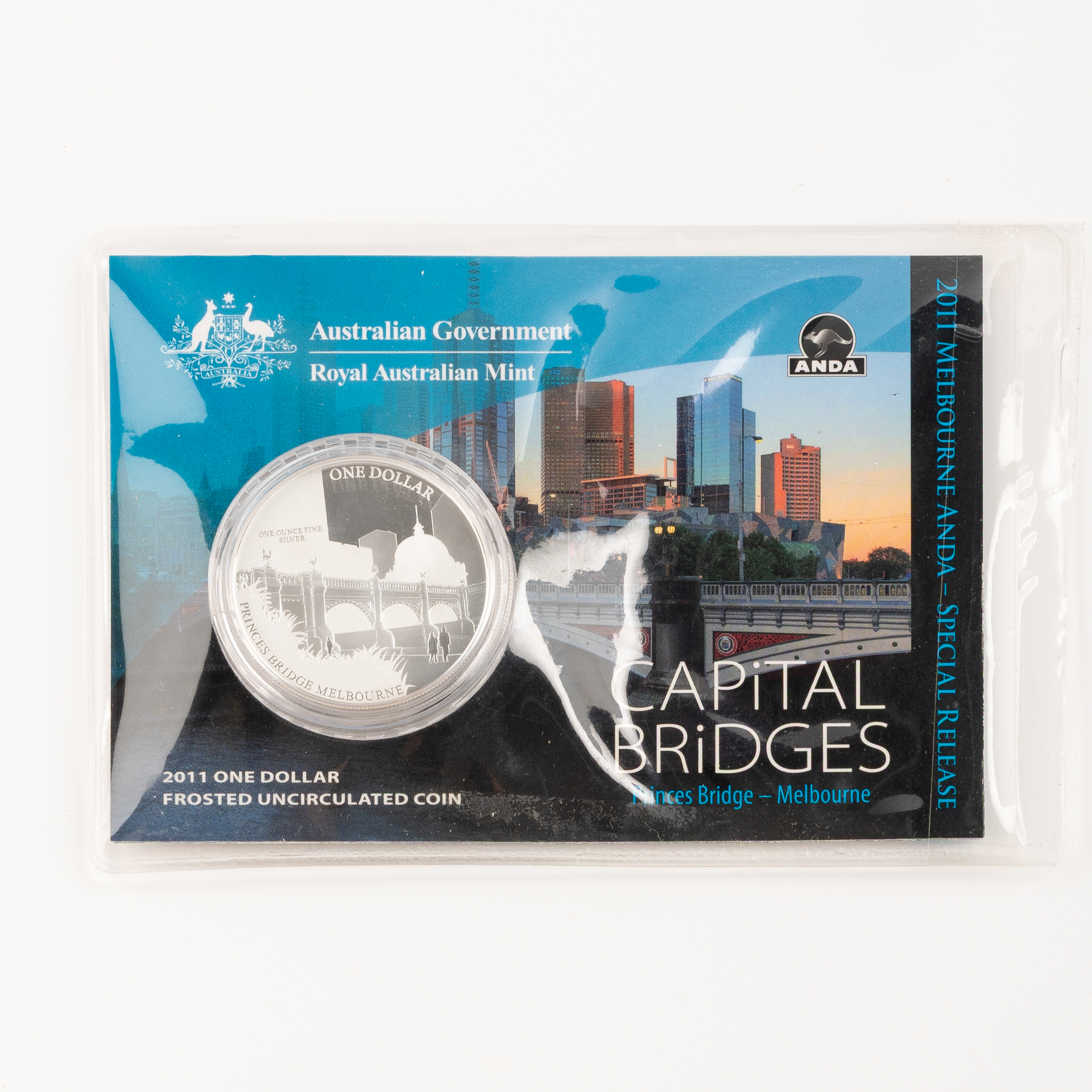 Elizabeth II, RAM / ANDA - Capital Bridges, One Dollar, 2011, UNC