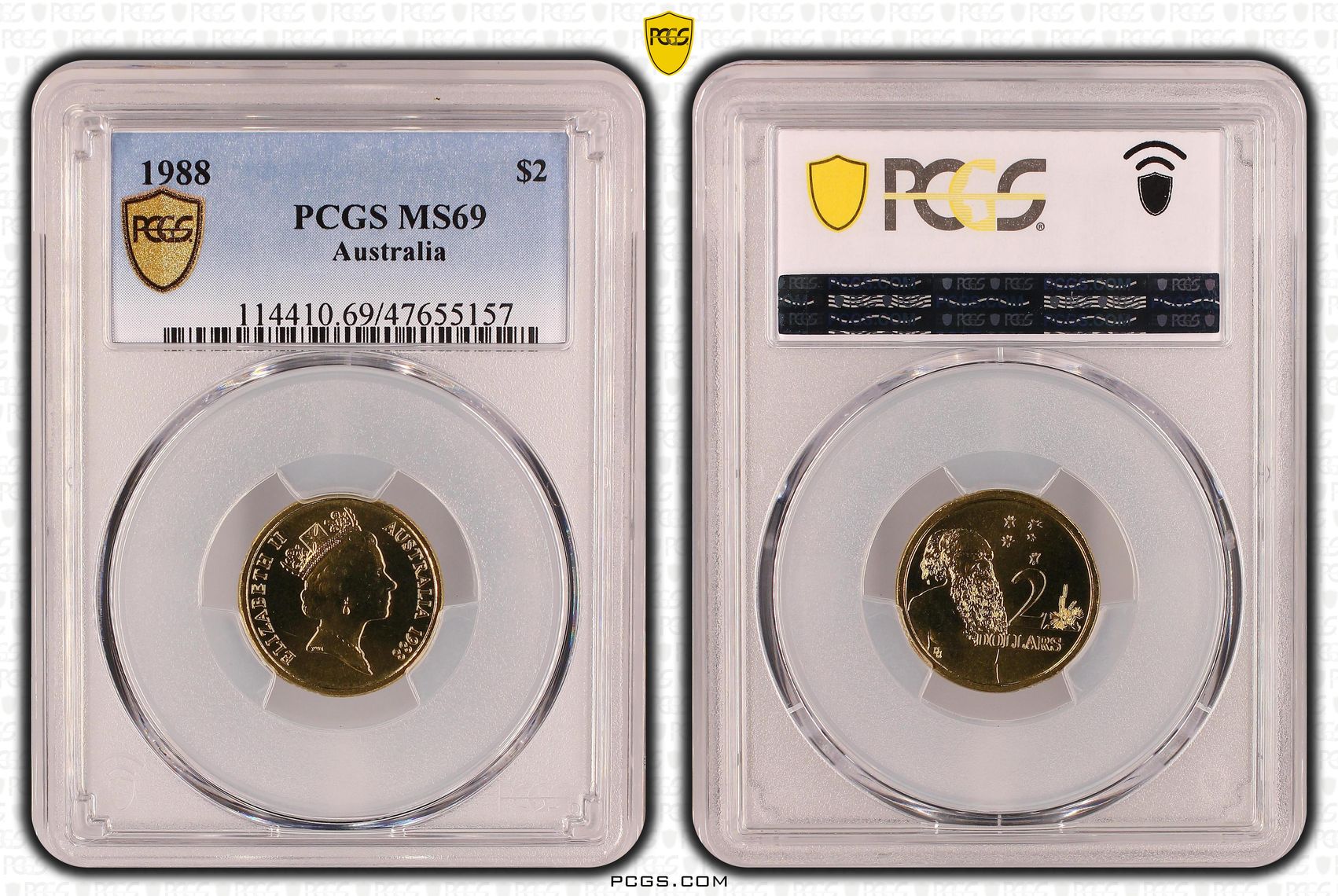 Elizabeth II, Two Dollar, 1988, PCGS MS69