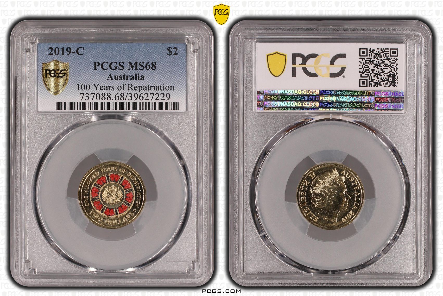 100 Years of Repatriation, Two Dollar, 2019-C, PCGS MS68