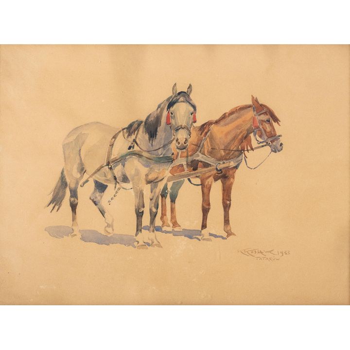 Karol Kossak | Konie, 1953 r.