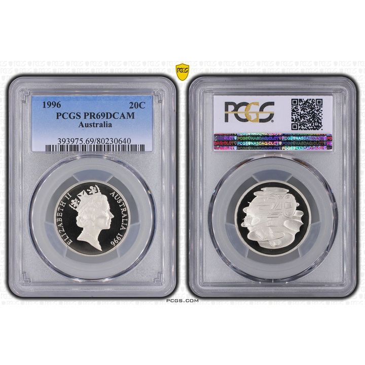 Twenty Cent, 1996, PCGS PR69DCAM