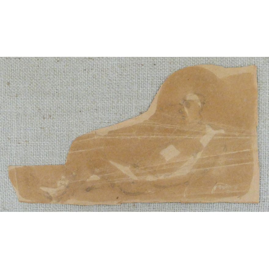 Mark Tobey ''Reclining Market Figure'' 1942 Ink