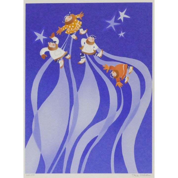 Rie Munoz ''Northern Lights Legend'' Signed Serigraph 21.5'' x 17'' Sheet.