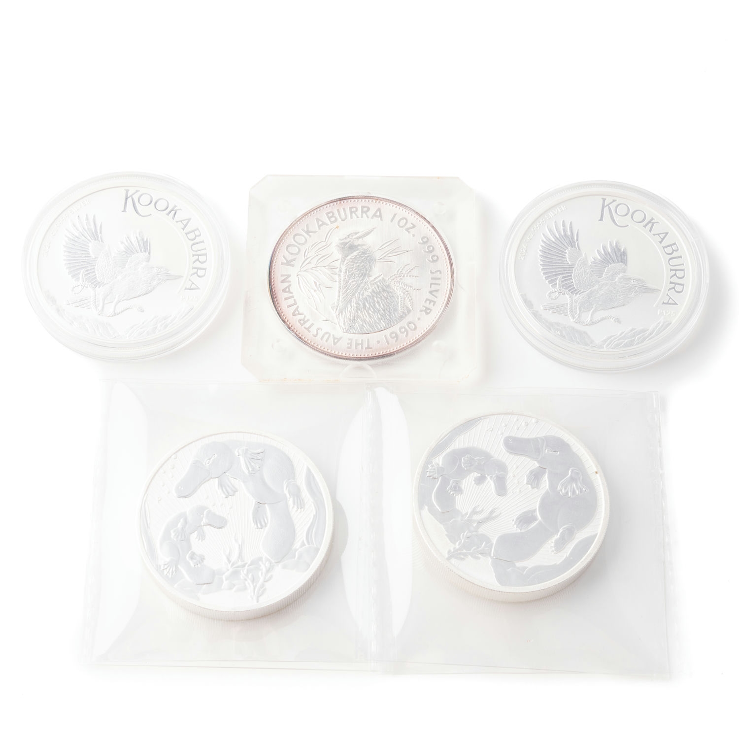 Elizabeth II, Kookaburra, One Dollar - Five Dollars, 1990 - 2023, FDC