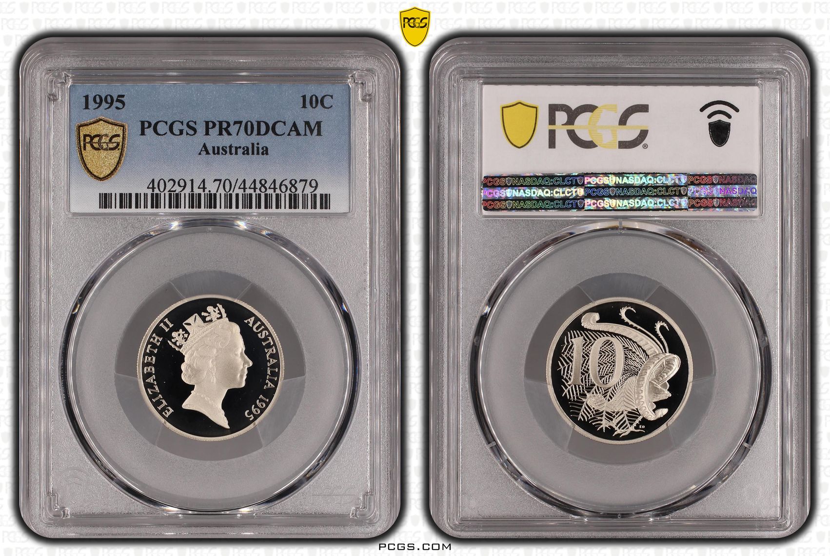 1995 Australia Ten Cent, 10c PCGS - PR70DCAM POP 24/0 -879