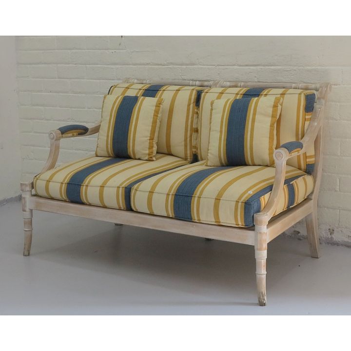 WASHED BEECHWOOD SETTEE