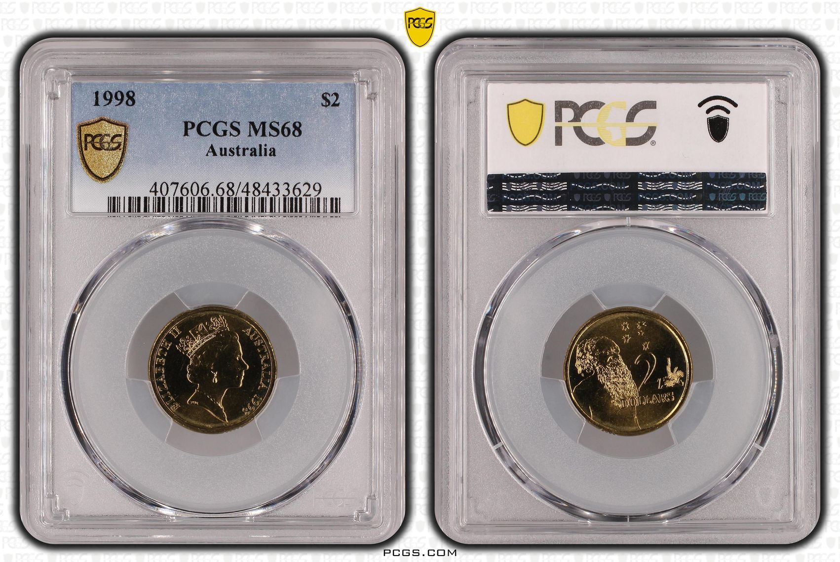 Elizabeth II, POP 5/0, Two Dollar, 1998, PCGS MS68