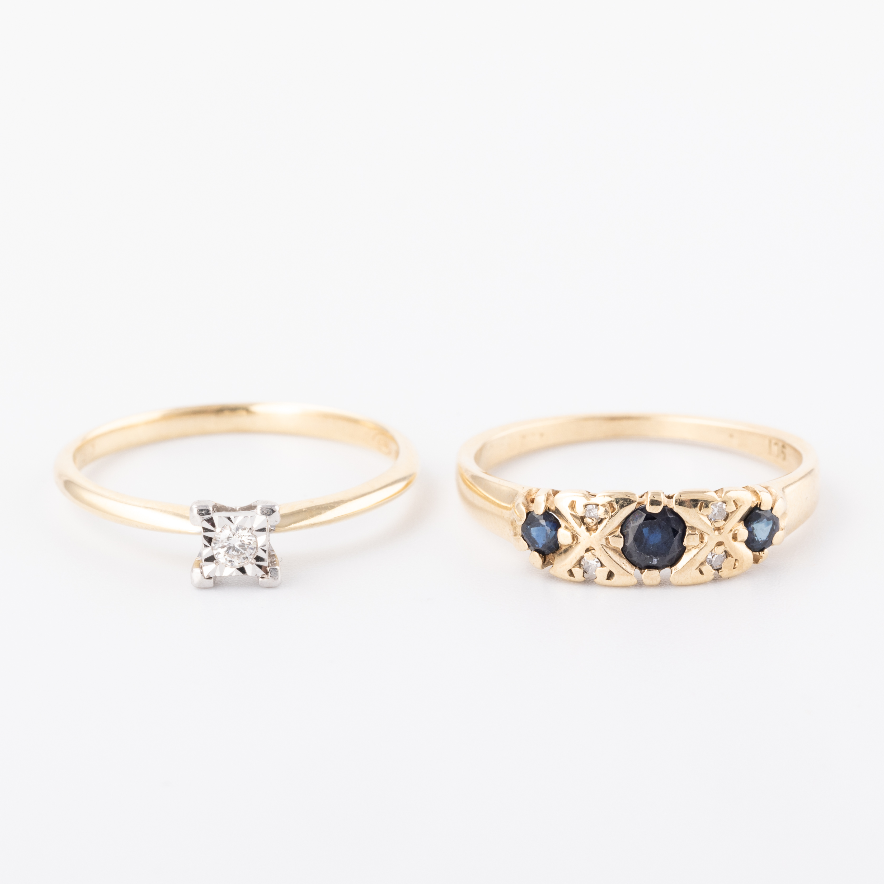 Two 9 carat Gold Rings
