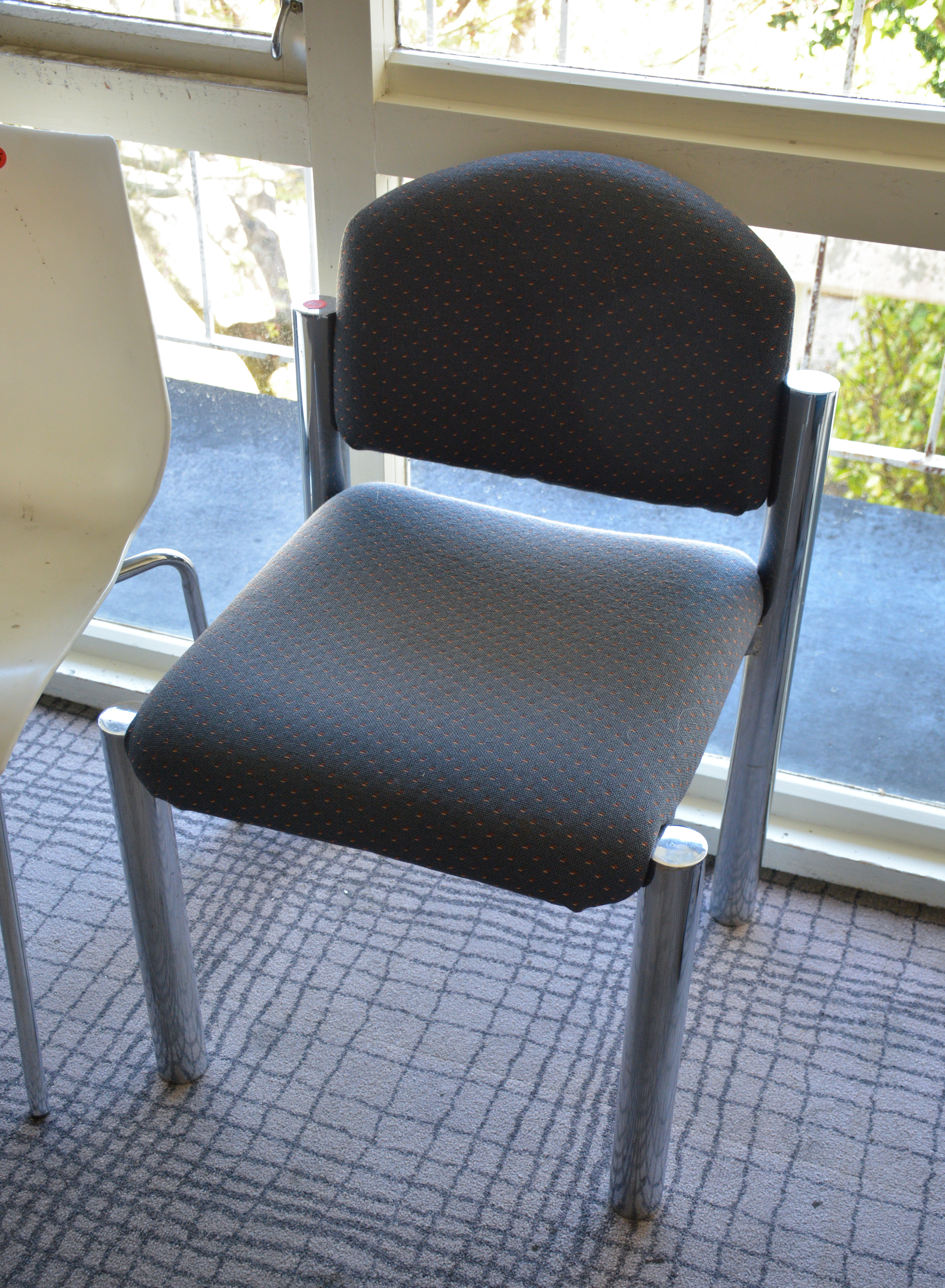 Chrome and Textile Chair — NZ auction result