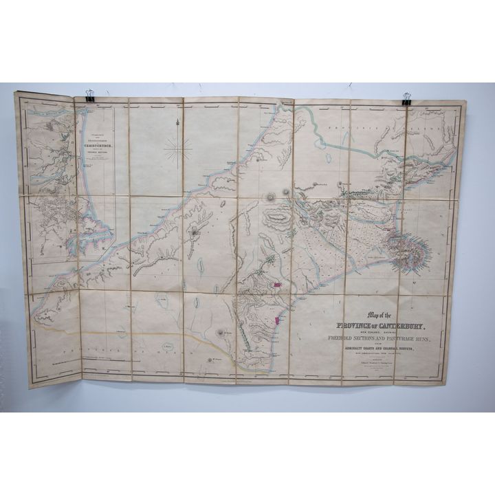 Edward Stanford 'Map of the Province of Canterbury, New Zealand'