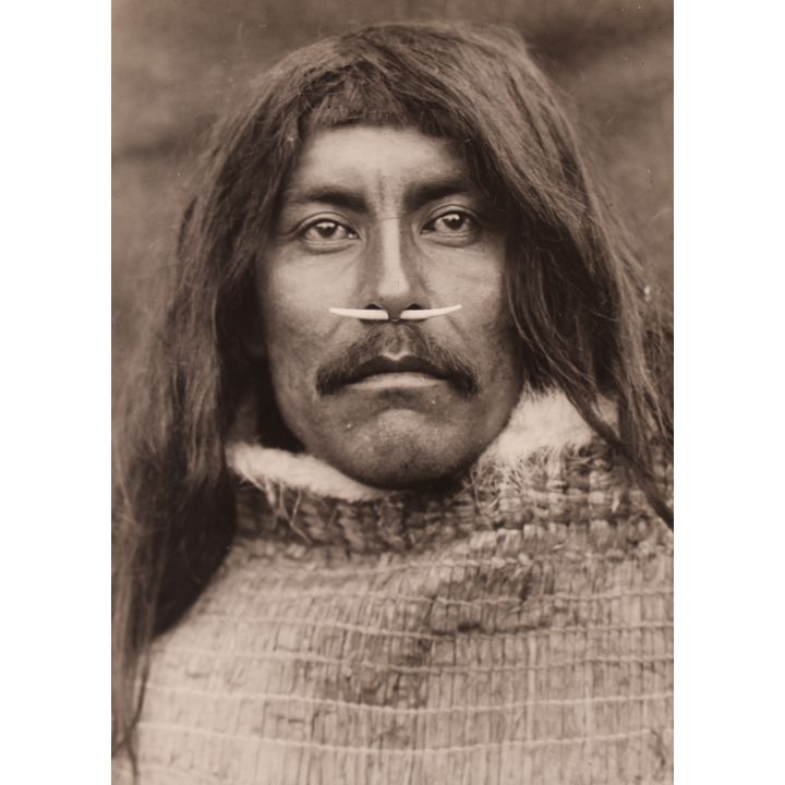 Edward Curtis ''Mo'wakiu - Tswatenok'' (Indian) Silver Photo