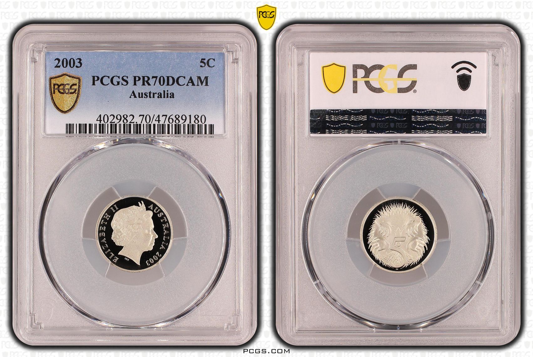 Five Cent, 2003, PCGS PR70DCAM