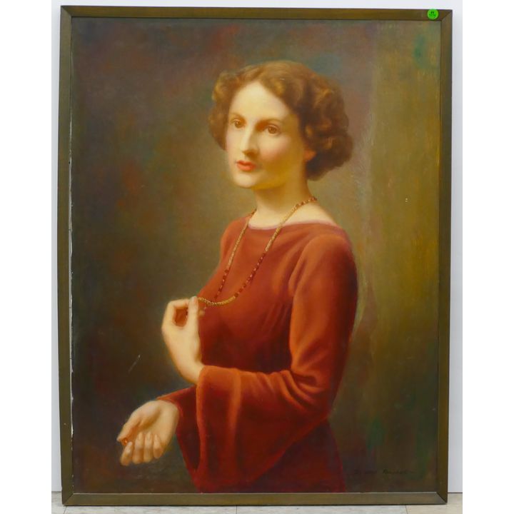 Douglass Parshall (1899-1990 California) ''Portrait of Claire'' 1935 Oil