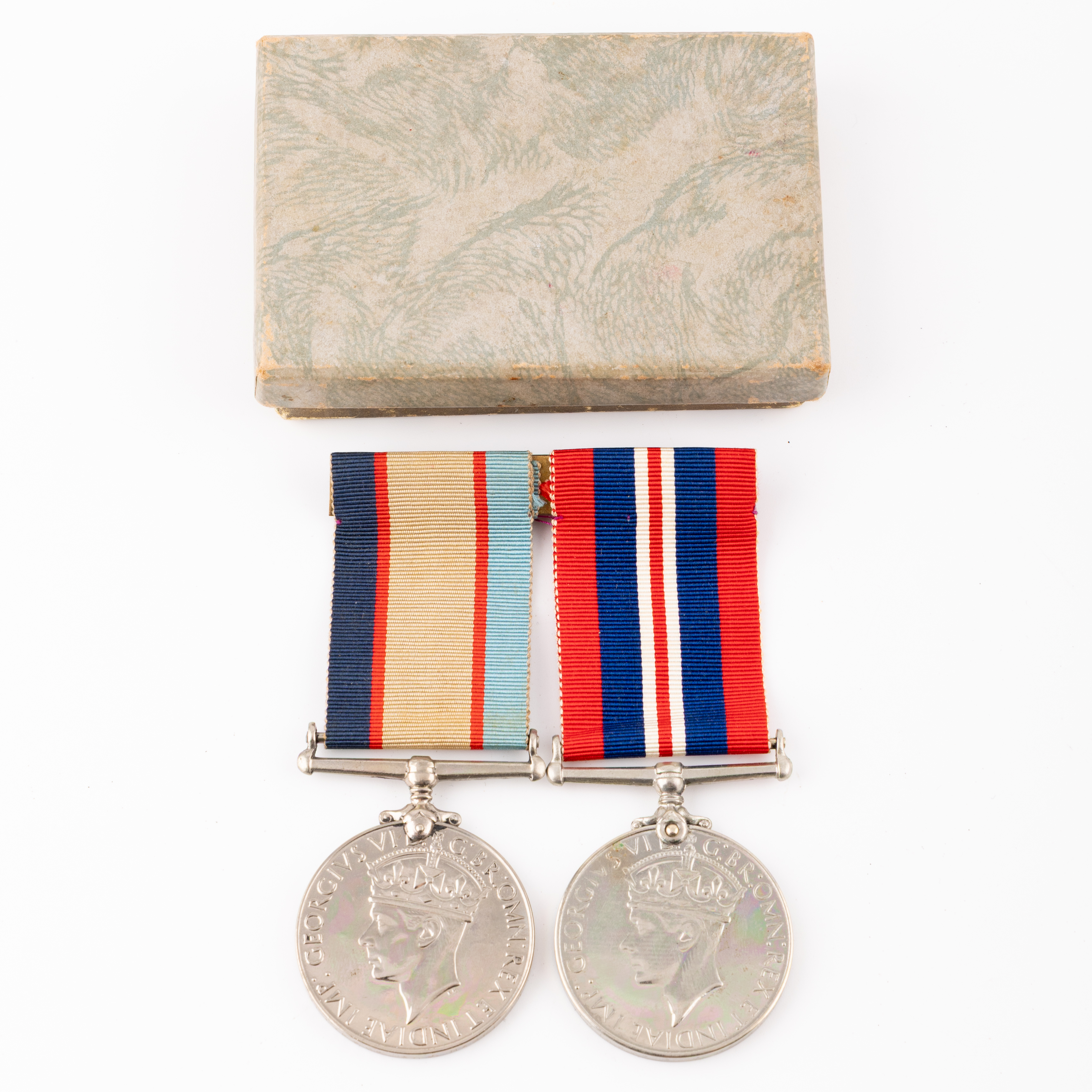 George VI, Pair, WWII, aUNC