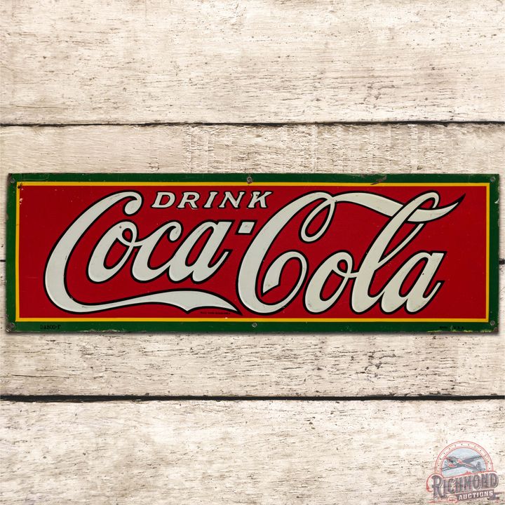 Drink Coca Cola Embossed SS Tin Sign