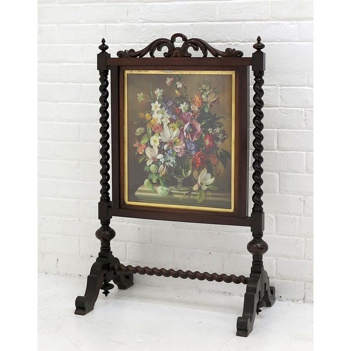 VICTORIAN FIRESCREEN