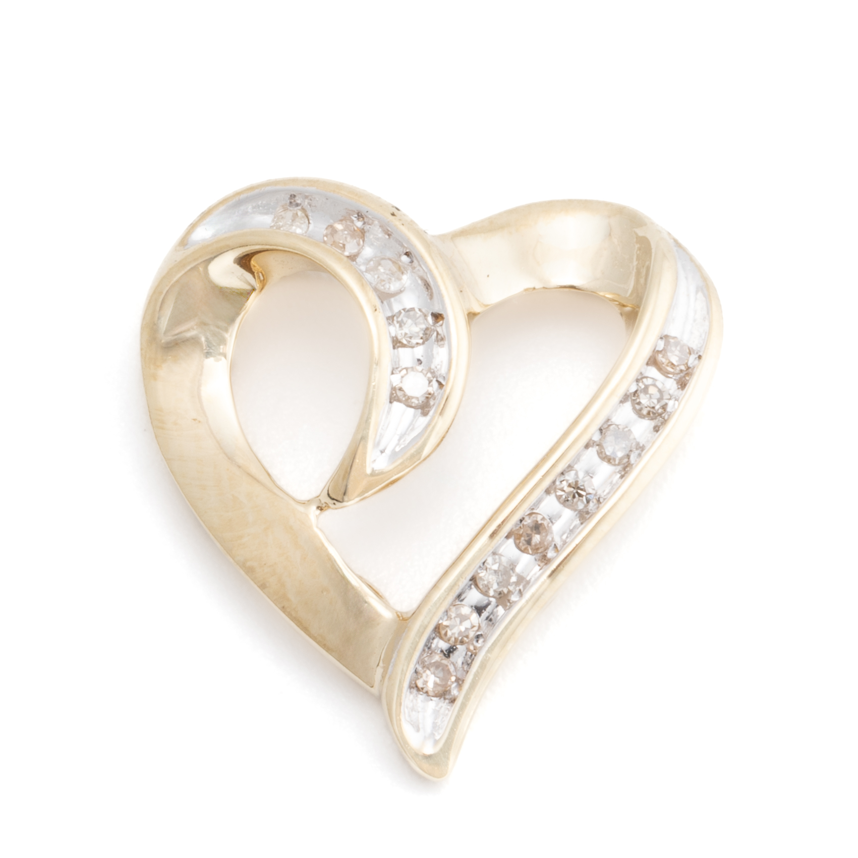 326 · Diamond Heart 9ct Gold Pendant