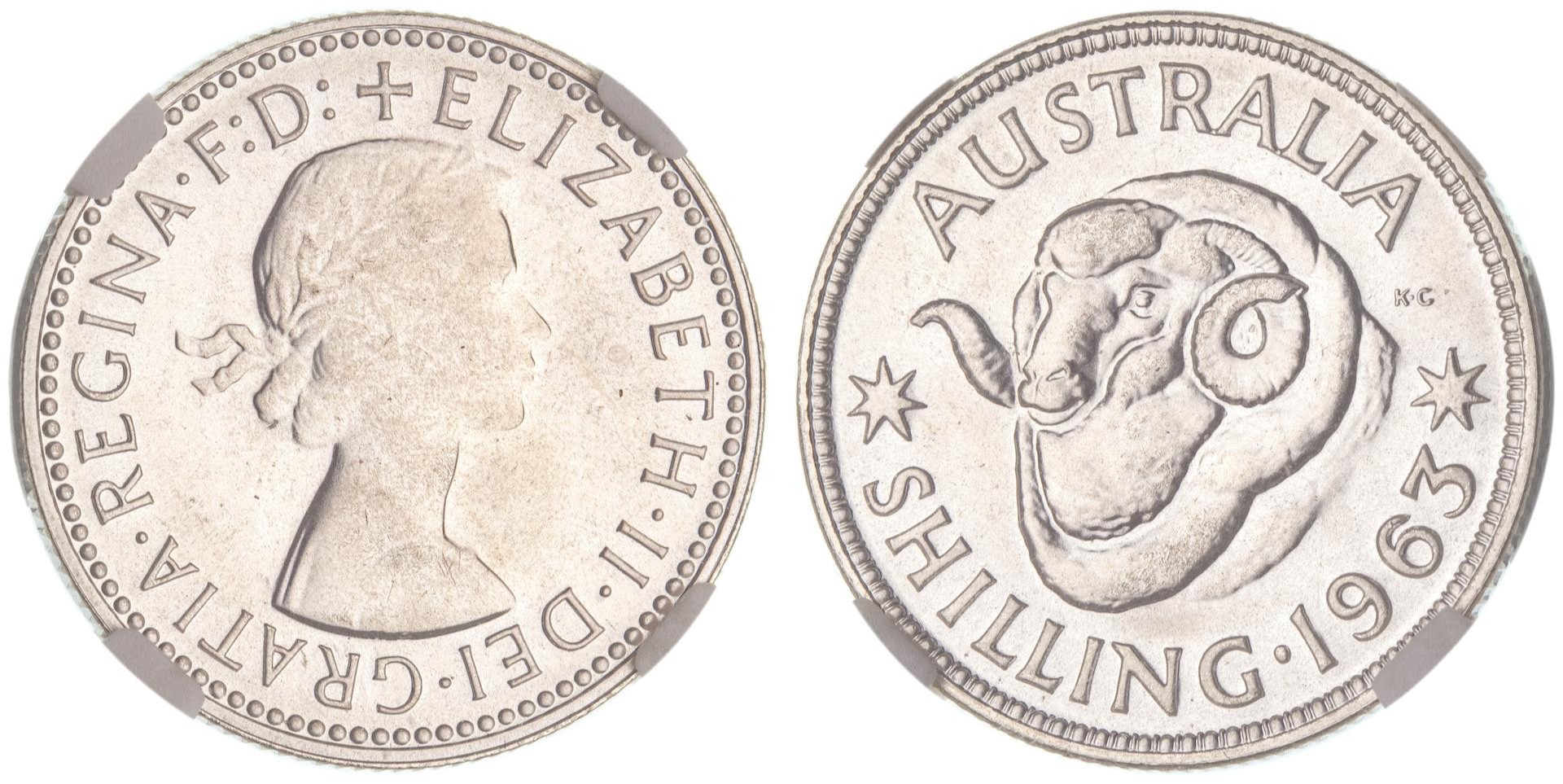 Elizabeth II, Shilling, 1963, FDC