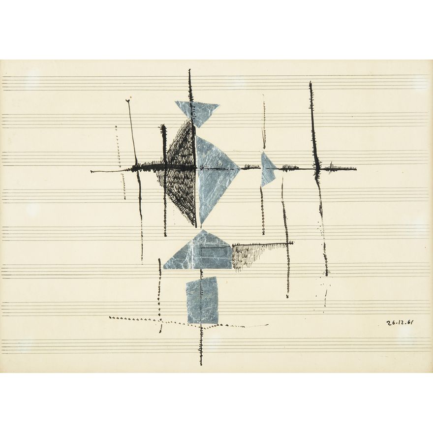 Arika Madeyska | Kompozycja na pięciolinii, 1961 r.