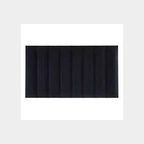 ZARRA VELVET COLLECTION VERTICAL PANEL BLACK HEADBOARD