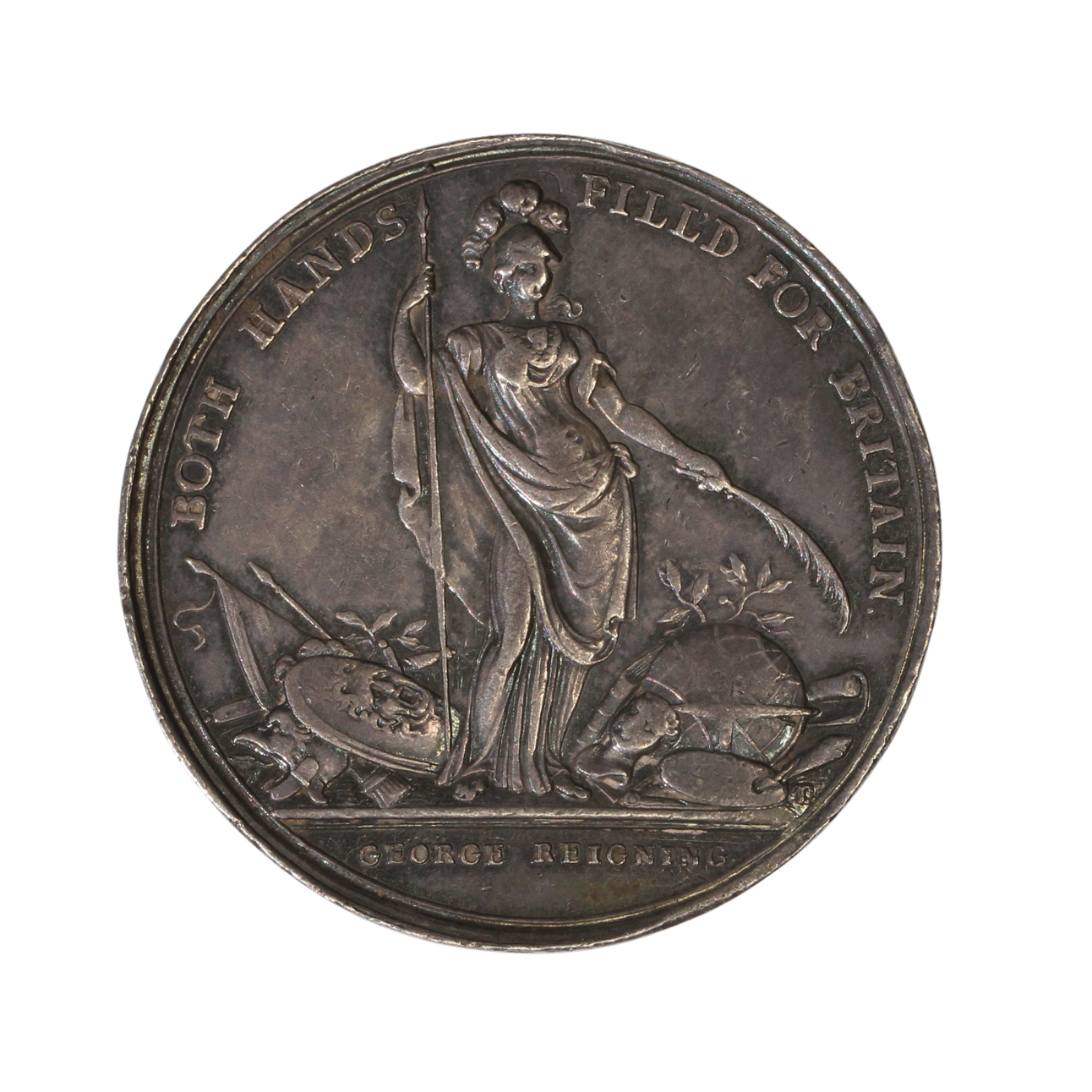 38. · Spain, Lottery Medal, 1736, EF