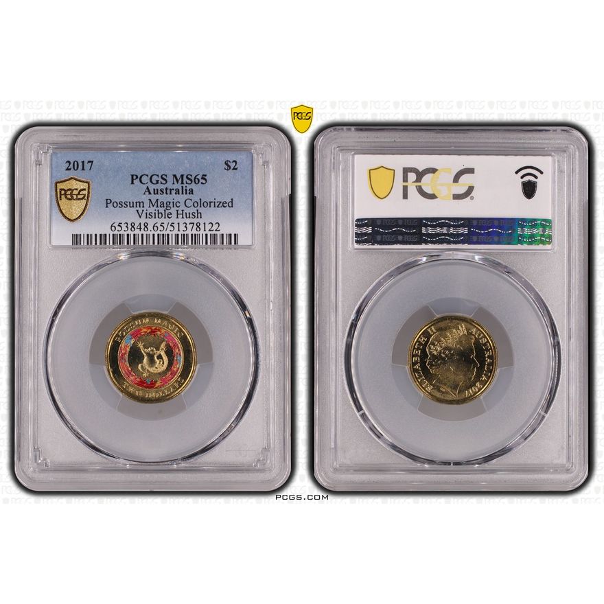 Possum Magic - Visible Hush, Two Dollar, 2017, PCGS MS65