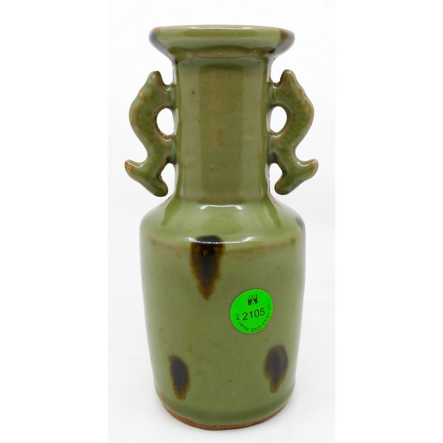 Chinese Longquan Tobi Seiji Mallet Vase 7''