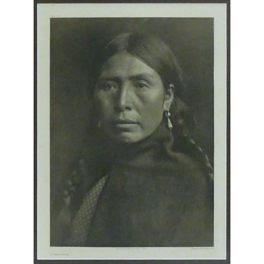 Antique Edward Curtis ''Lummi Type'' (Plate 320) Large Photogravure
