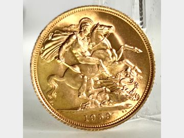 1959 ELIZABETH II PRE-DECIMAL GOLD SOVEREIGN