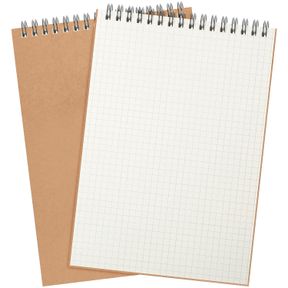 ENGROWTIC GRAPH PAPER SPIRAL NOTEPAD A5 TOP WIREBOUND NOTEPAD GRID NOTEBOOK STENO PADS MEMO NOTEPADS GRID PAPER 140 PAGES FOR WRIT